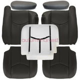 Front Seat Cover & Foam Cushion For 2003-06 Chevy Silverado Avalanche Dark Gray