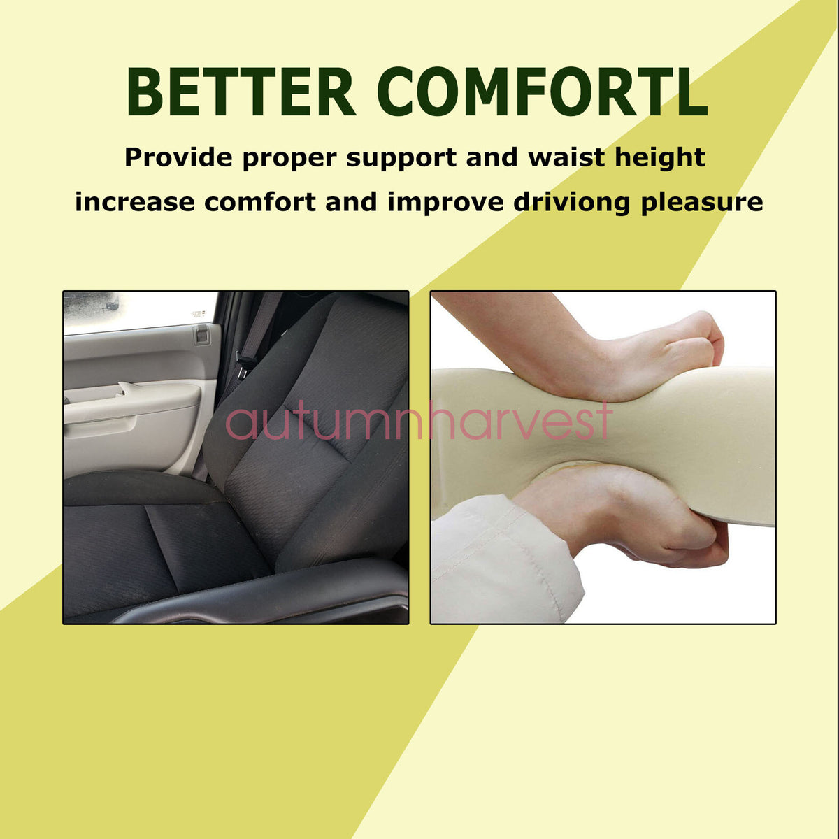 For 07-14 Chevy Silverado GMC Sierra Front Bottom & Top Cloth Seat Cover Black