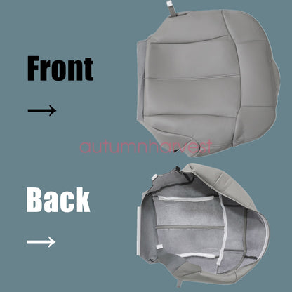 Driver & Passenger Seat Cover Gray For Chevy Tahoe Suburban Silverado 1999-2002