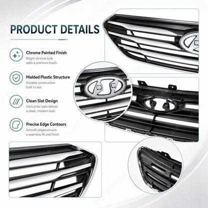 For Hyundai Santa Fe Sport 17-2018 Front Bumper Upper Grille Assembly 863514Z500