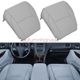 For 2007-2012 Lexus ES350 Both Side Perforated Bottom Seat Cover Leather Gray