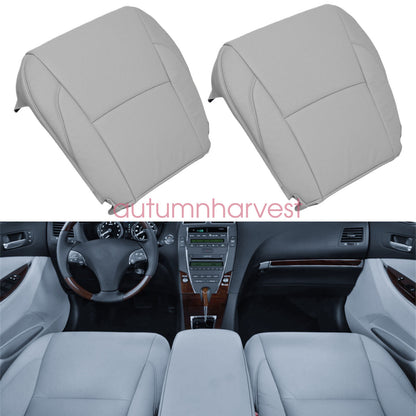 For 2007-2012 Lexus ES350 Both Side Perforated Bottom Seat Cover Leather Gray
