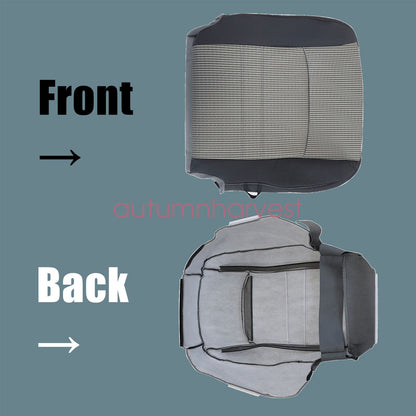 Fits Dodge Ram 1500 2500 3500 SLT 2009-2012 Driver Bottom Cloth Seat Cover Gray