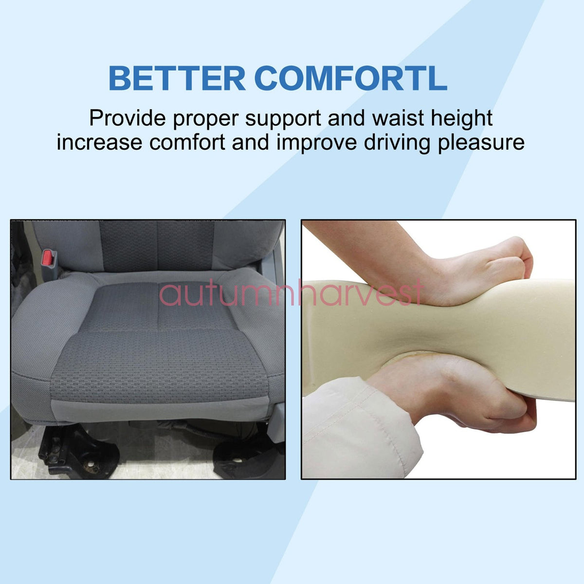 For FORD F-150 2011-2014 DRIVER BOTTOM CLOTH SEAT COVER Steel Gray &Foam Cushion