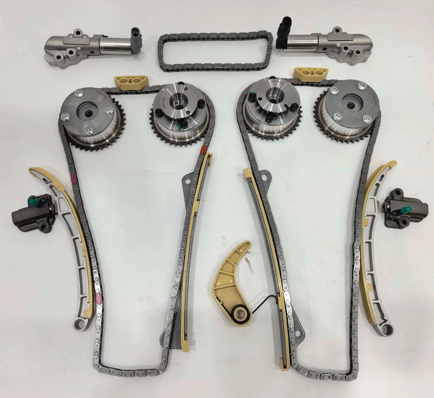 Timing Chain W/VVT Solenoid Kit For 12-17 Hyundai Azera 20-22 kia Telluride