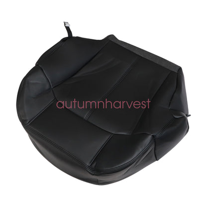 Fits 1999-2002 Chevy Silverado passenger Side Bottom Leather Seat Cover Black