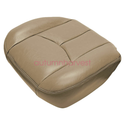 For 2003 2004 2005 2006 Silverado Sierra Driver Bottom & Top Back Seat Cover Tan