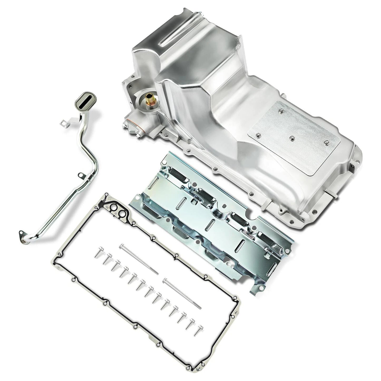 Engine Oil Pan w/ Gasket For Chevy Silverado GMC Sierra 1500 LS 4.8 5.3 6.0 6.2L