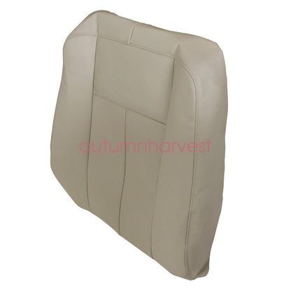 Fits Ford Expedition 2007-2014 Leather AC Seat Cover Tan Driver Top Lean Back