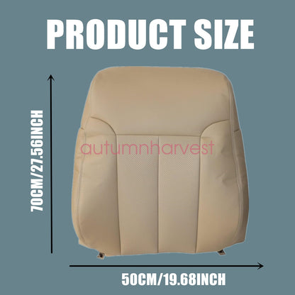 For 2009-2014 Ford F150 Lariat Driver Bottom & Top PERFORATED Seat Cover Tan