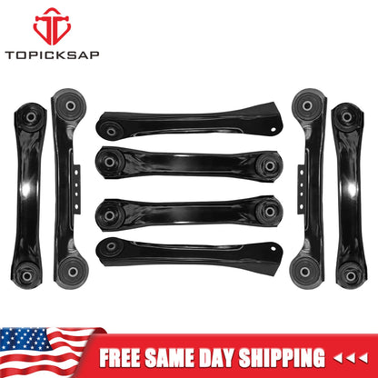 8Pcs For Jeep TJ Wrangler 1997-2006 Front & Rear Lower & Upper Control Arms