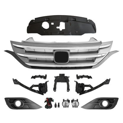 Front Grille/Headlight Bracket/Radiator Cover/Fog Light Fits 2012-14 Honda CR-V