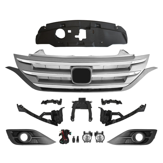 Front Grille/Headlight Bracket/Radiator Cover/Fog Light Fits 2012-14 Honda CR-V