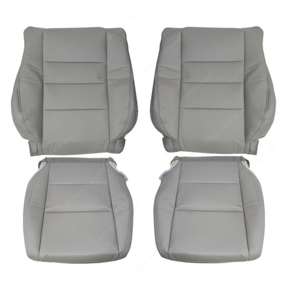 For 2008-2012 Honda Accord Driver & Passenger Bottom & Upper Seat Cover Gray