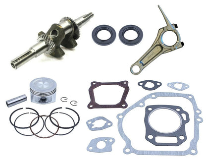 For Honda GX160 5.5HP Engines Piston Assy Connecting Rod Crankshaft Gasket Kit