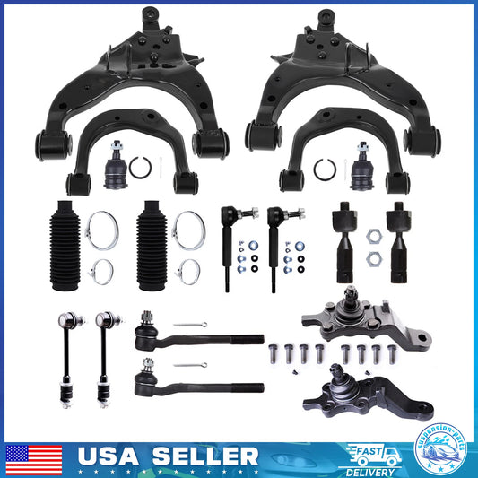 Fits 96-2002 Toyota 4Runner Front Upper & Lower Control Arms Tie Rods Sway Bars