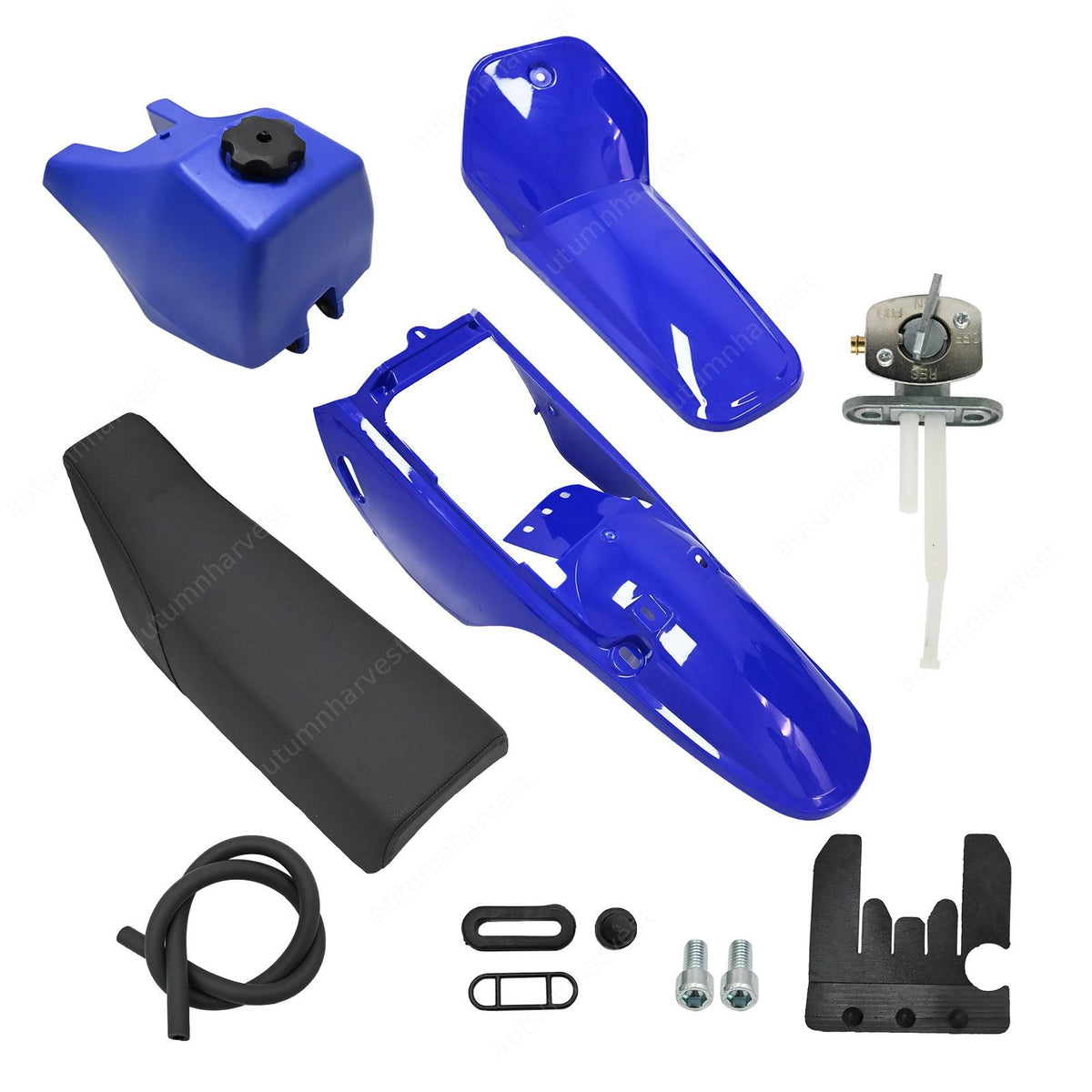 Blue Fuel Gas Tank Seat Plastic Fender Fairing Kit Fits Yamaha PW80 Peewee