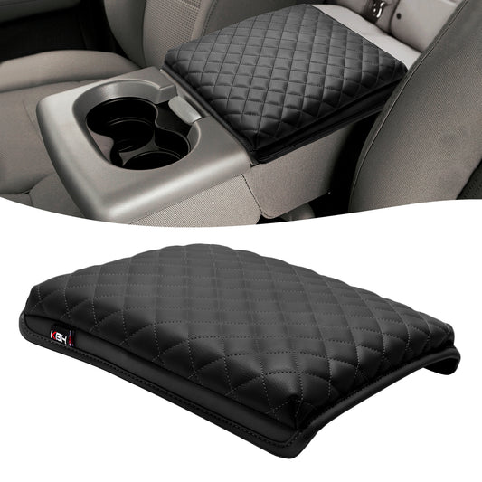 For 2004-2008 Ford F150 NEW Leather Console Lid Armrest Cover Pad Cushion Black