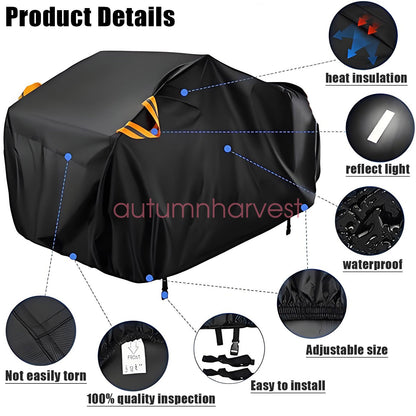 ATV Cover Heavy Duty 4 Wheeler Quad Cover All Weather Proof UV Protector - XXXL