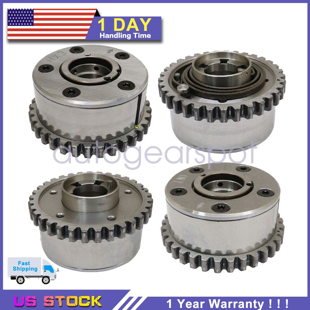 2Pc Inlet +2Pc Outlet VVT Camshaft Phasers For Maserati Ghibli Quattroporte 3.0L
