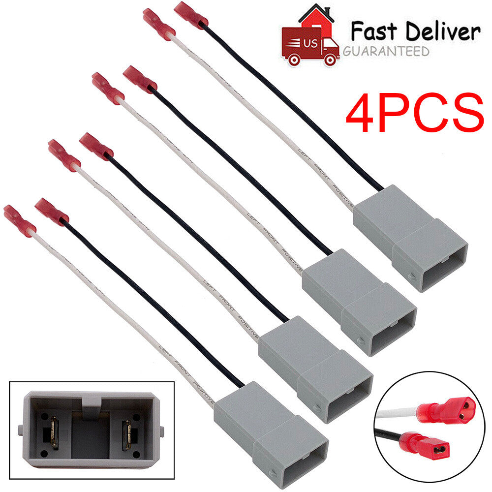 4¡Á Speaker Connector Adapter Select for 1986-2013 Acura Honda Isuzu