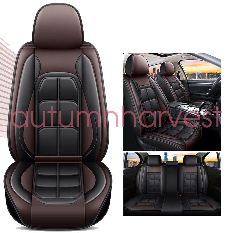 Fits 2009-2021 Dodge Ram 1500 Car Seat Cover 5 Seats Full Set PU Leather Cushion