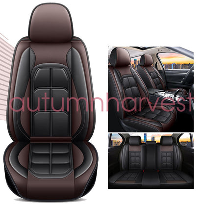 Fits 2009-2021 Dodge Ram 1500 Car Seat Cover 5 Seats Full Set PU Leather Cushion