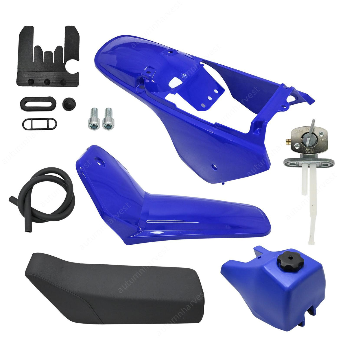 Blue Fuel Gas Tank Seat Plastic Fender Fairing Kit Fits Yamaha PW80 Peewee