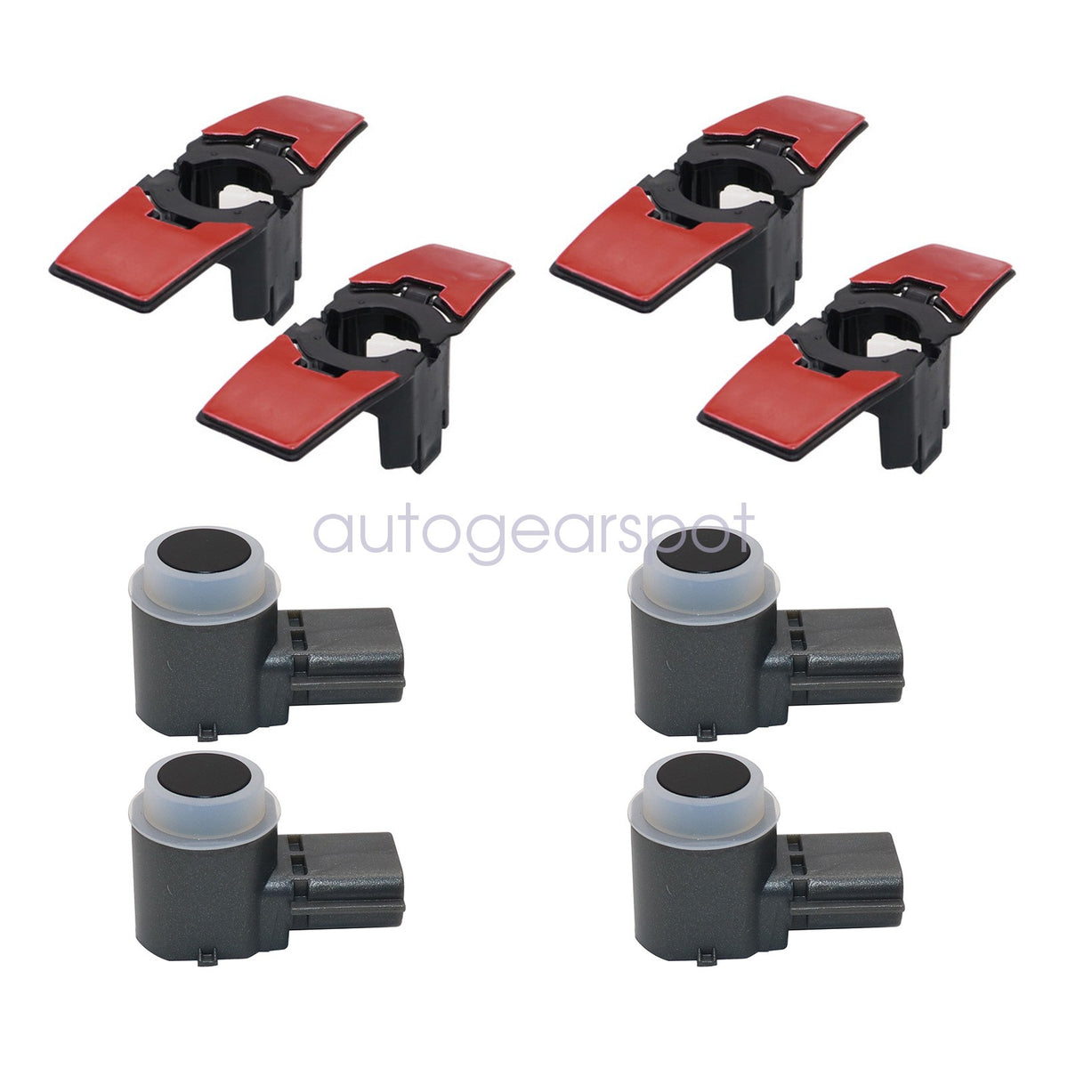 4x Parking Sensor & Bracket Fits Infiniti Q50 2014-2022 28533-5ZA0A 28438-4GA1A