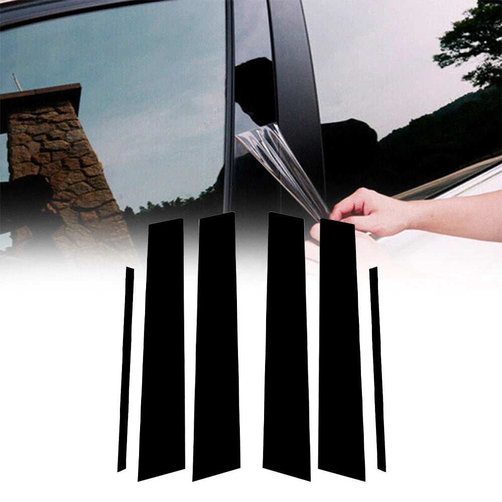 Decal Cover Fit For Toyota Camry 2012-2017 Pillar Post Door Window Trim US 6Pcs