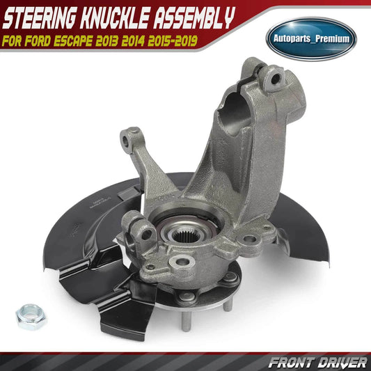 Steering Knuckle +Wheel Hub Bearing Assembly CV6Z2K005C For 2013-19 Ford Escape