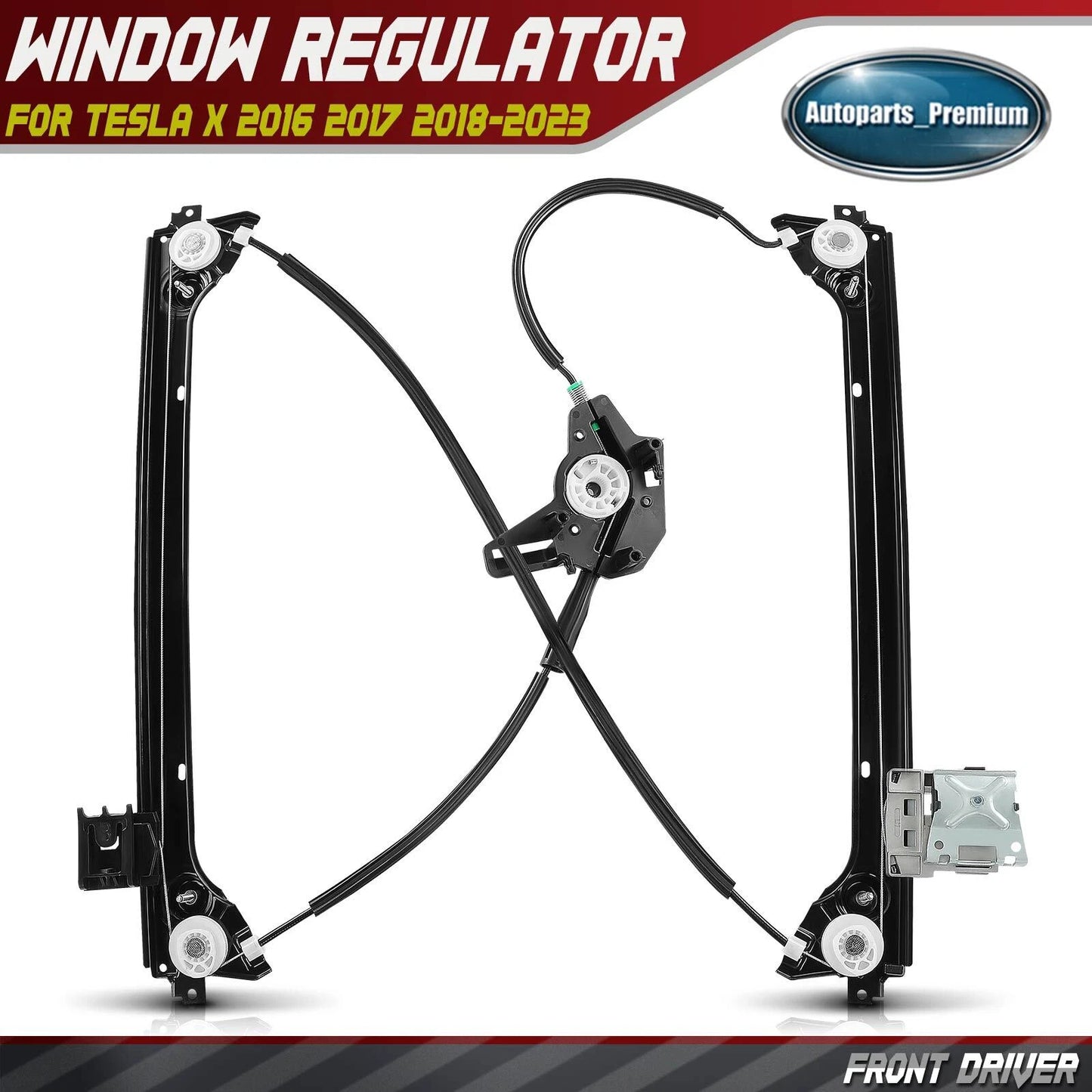 Driver Front Left Window Regulator for 2016-2023 Tesla Model X Electric