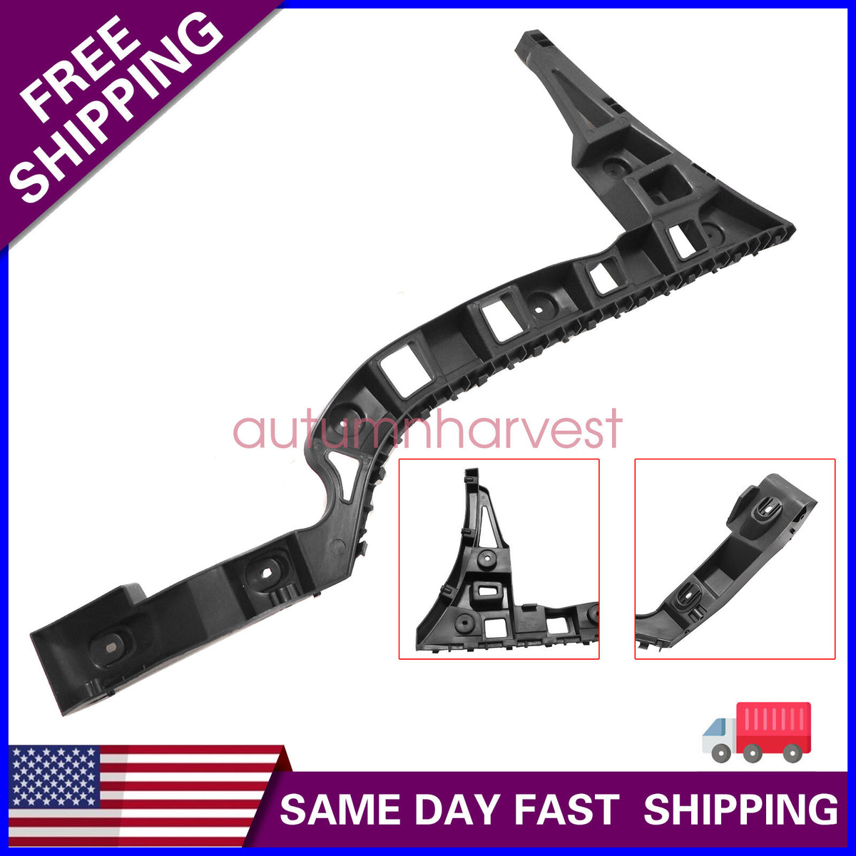 561807393F 1x Rear Left Driver Side Bumper Bracket for Volkswagen Passat 12-15