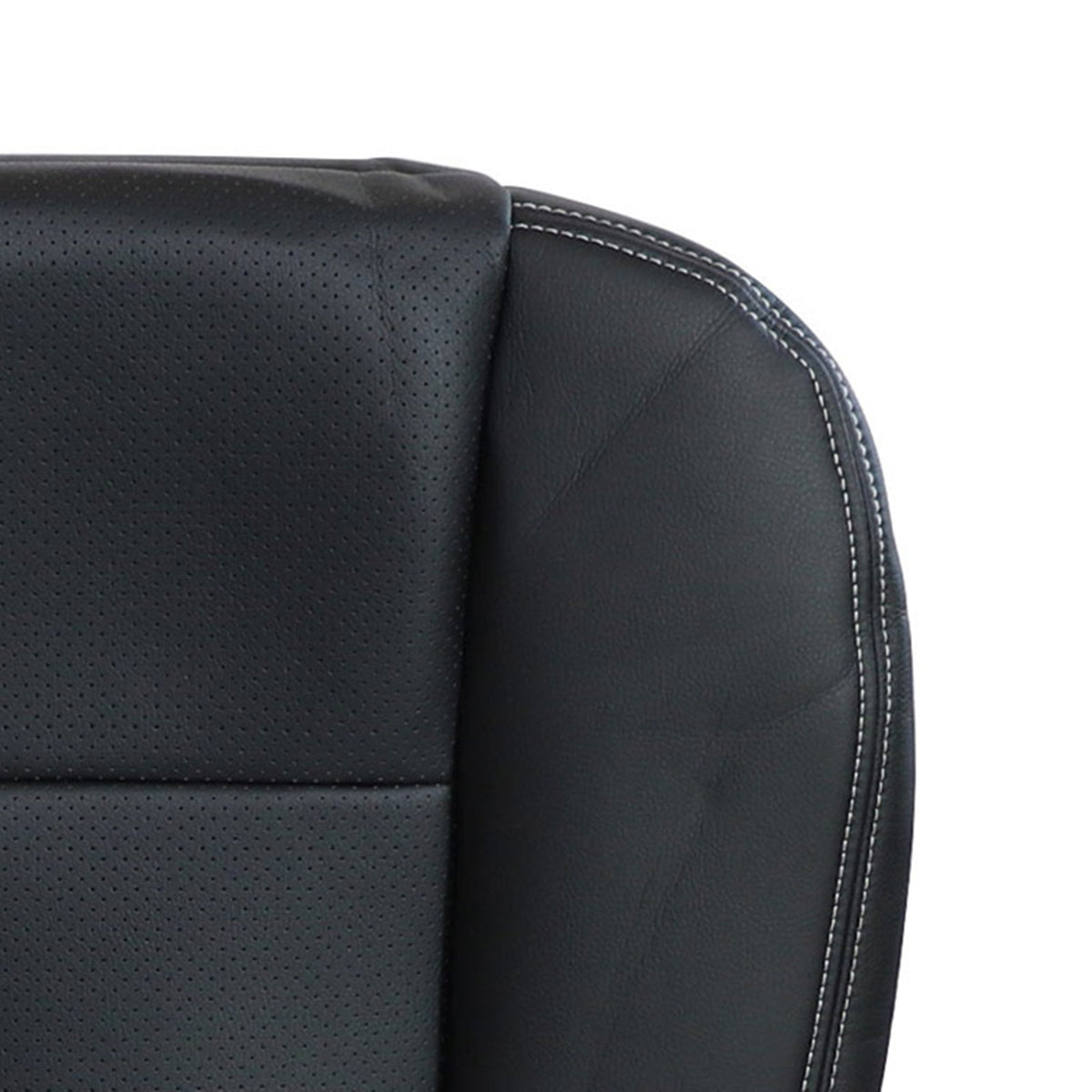 For 2009-2014 Ford F150 Lariat Passenger Bottom PERFORATED Seat Cover Black