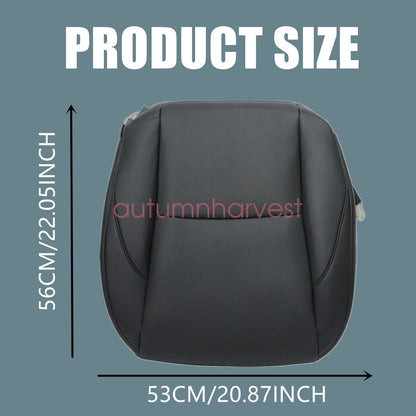 For 2007-2012 LEXUS ES350 Both Side Bottom & Lean Back Seat Cover Leather Black