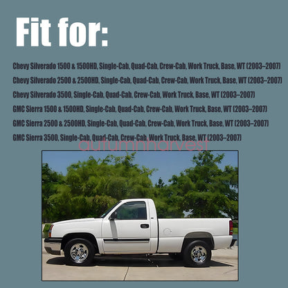 For 2003-2007 Chevy Silverado WT Driver Bottom Cloth Seat Cover & Foam Cushion