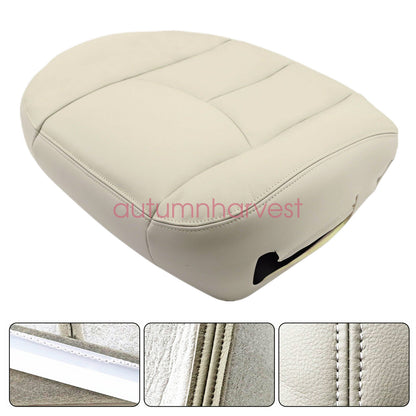 For 2003 2004 2005 2006 Chevy Tahoe Suburban Driver Leather Seat Cover Light Tan
