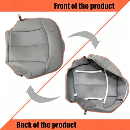 For 1999 2000 2001 2002 Chevy Silverado Suburban Tahoe Seat Cover Pewter Gray