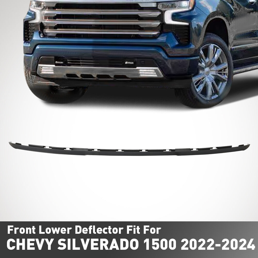 New Front Bumper Lower Deflector Molding Trim For 2022-2024 Chevy Silverado 1500