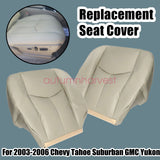 For 2003 2004 2005 2006 Chevy Tahoe Suburban Bottom Seat Cover Light Tan 522 52i
