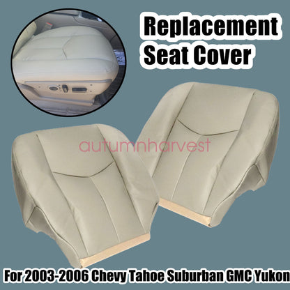 For 2003 2004 2005 2006 Chevy Tahoe Suburban Bottom Seat Cover Light Tan 522 52i