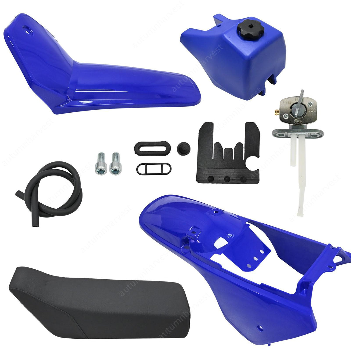 Blue Fuel Gas Tank Seat Plastic Fender Fairing Kit Fits Yamaha PW80 Peewee