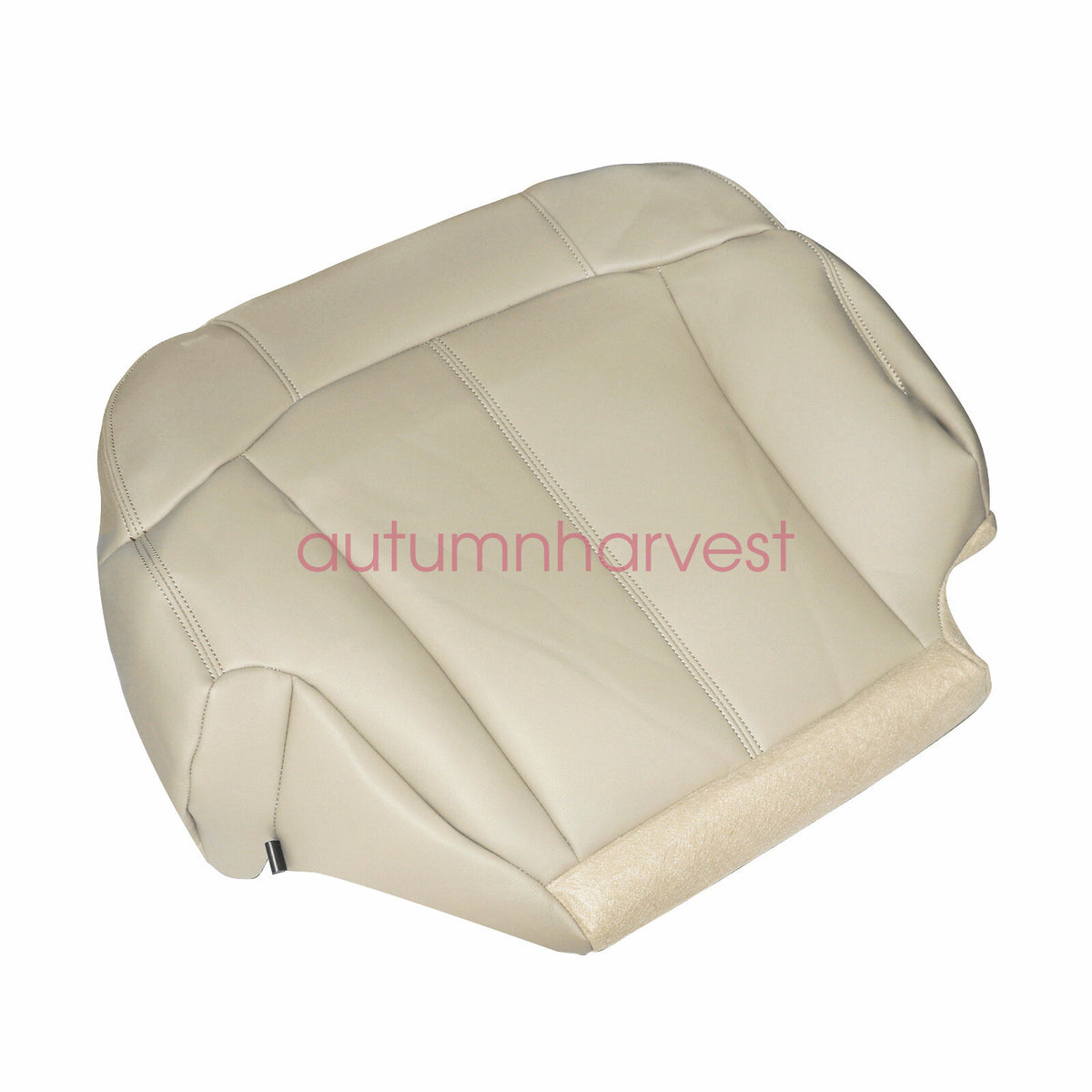 For 1999-2002 Chevy Suburban 1500 2500 Front Bottom Leather Seat Cover Light Tan