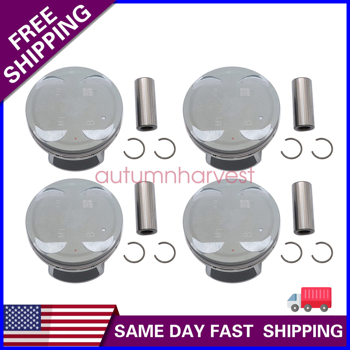 Standard size Complete Piston Set Fit For 2011-2016 Kia Forte 1.8L L4 DOHC 16v