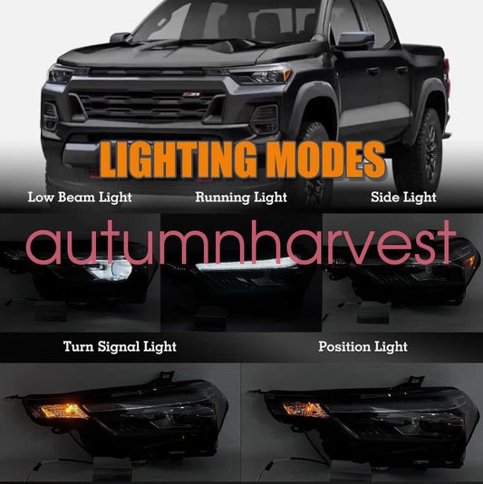 Pair For Chevrolet Colorado 2023 2024 2025 LED Headlight Assembly Left + Right