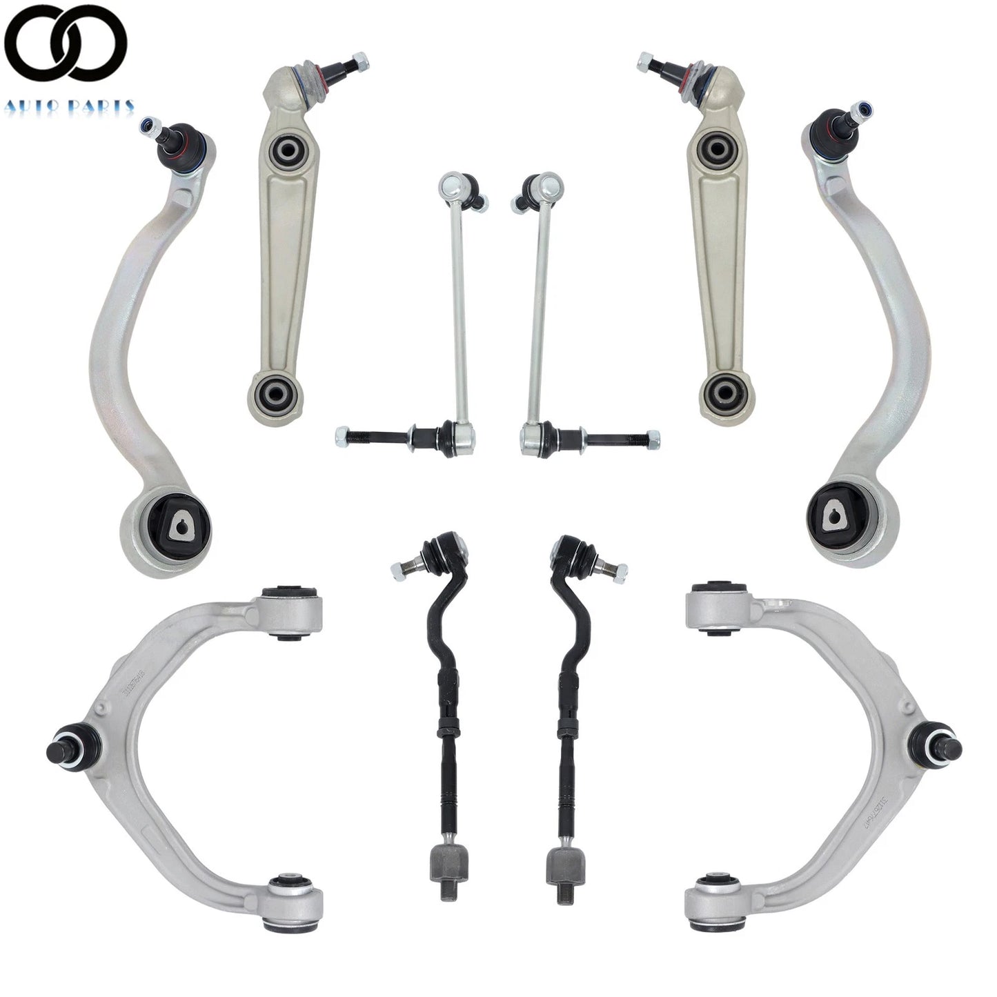 10* Front Suspension Control Arms & Ball Joint Sway Link Tie Rod Fits BMW X6 M