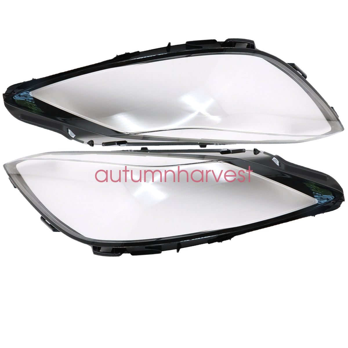Right+Left Headlight Lens Headlamp Cover For 2023-2025 Chevrolet Corvette Z06