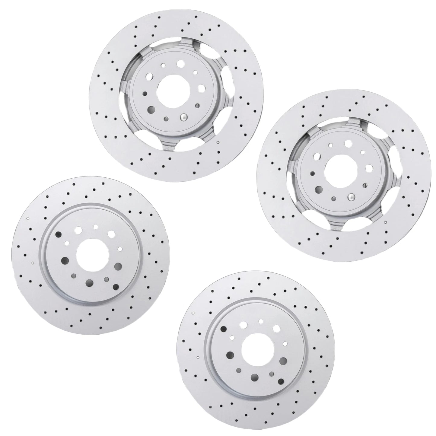 4PCS New Front + Rear Brake Rotors For Maserati Granturismo GT & Quattroporte