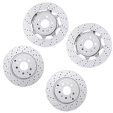 4PCS New Front + Rear Brake Rotors For Maserati Granturismo GT & Quattroporte