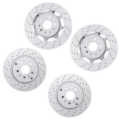 4PCS New Front + Rear Brake Rotors For Maserati Granturismo GT & Quattroporte